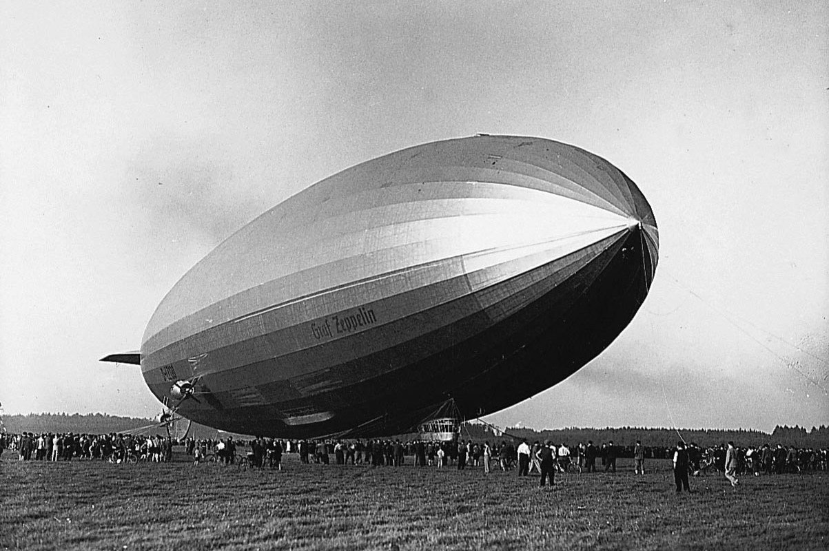 Historische Zeppelin Aufnahme